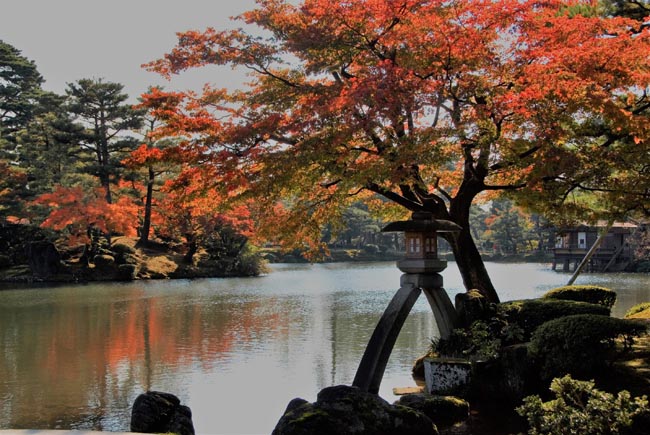 Kenroku-en Garden in Autumn | Location: Kanazawa,  Japan