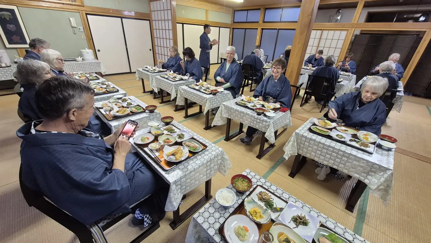 Shukubo temple dinner | Location: Mt. Haguro, Japan