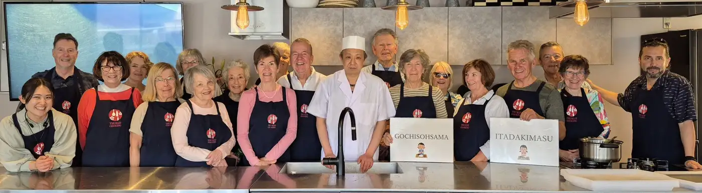 Cooking class graduates | Location: Tokyo, Japan
