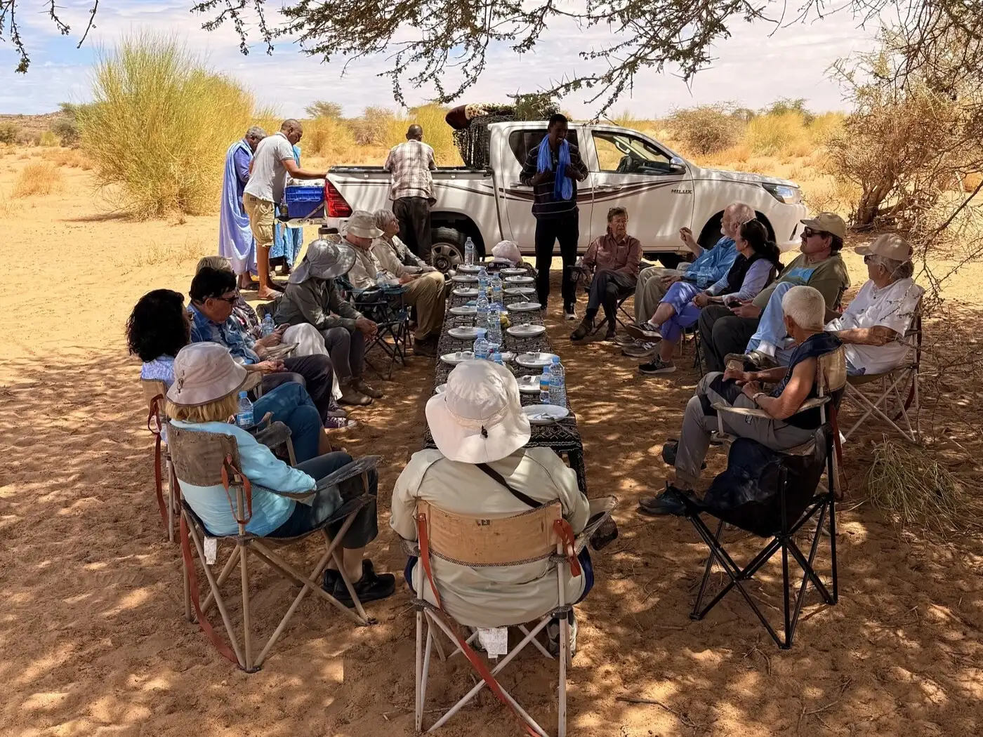 Mauritania lunch stop near Chinguetti 2026 | Location: Mauritania