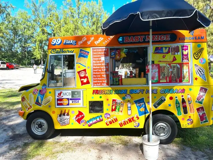 Yellow Ice Cream Truck | Location: Mauritius