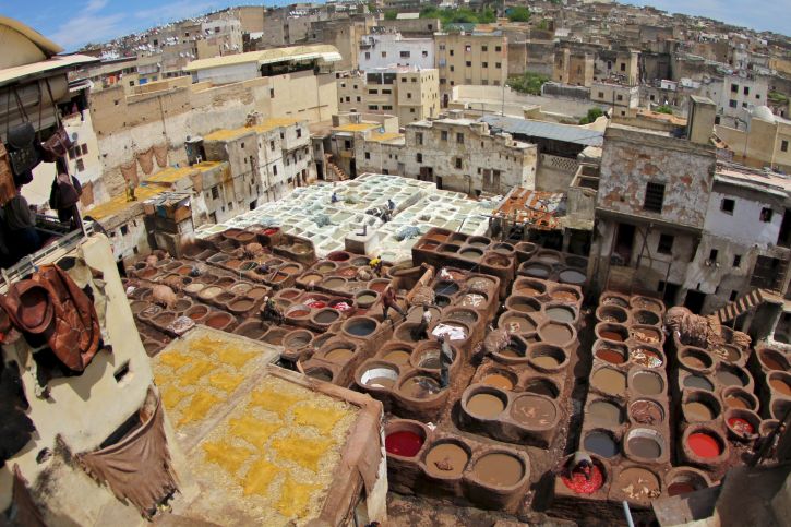The Tanneries of Fes | Location: Fes,  Morocco