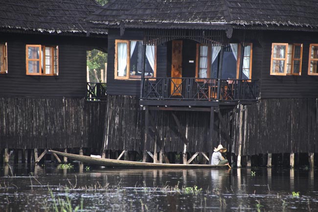 Raised Wooden Houses | Location: Inle Lake,  Myanmar