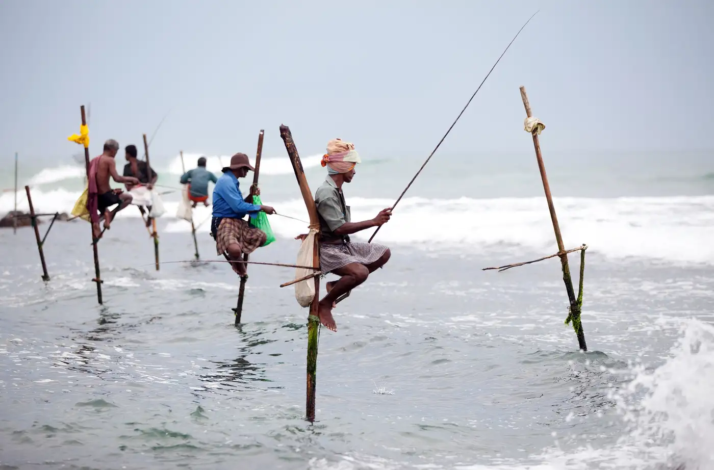 Stilt Fishermen | Location: Mirissa, Sri Lanka