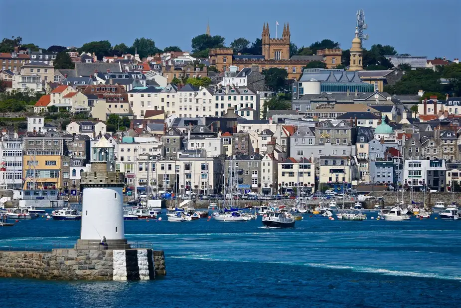 Harbour to St Peter Port, Guernsey | Location: Guernsey Island, United Kingdom
