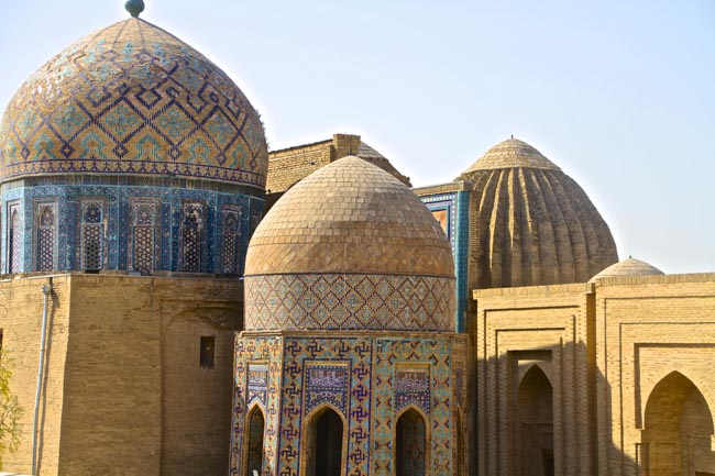 Among the Unesco sites is the Shakhi-Zinda compound built in 9-14th century | Location: Samarkand,  Uzbekistan