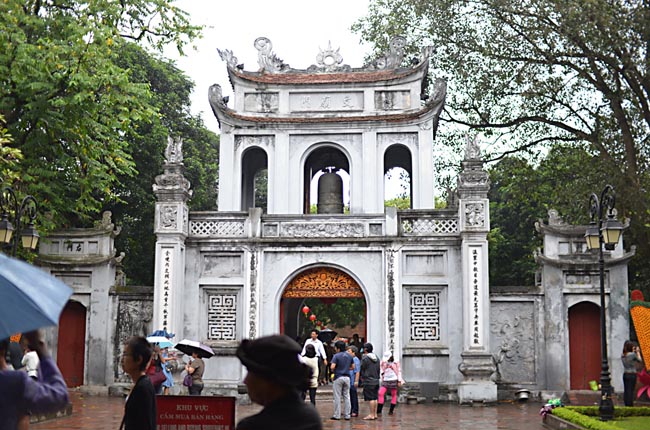 The main gate to Temple of Literature | Location: Ha Noi,  Vietnam
