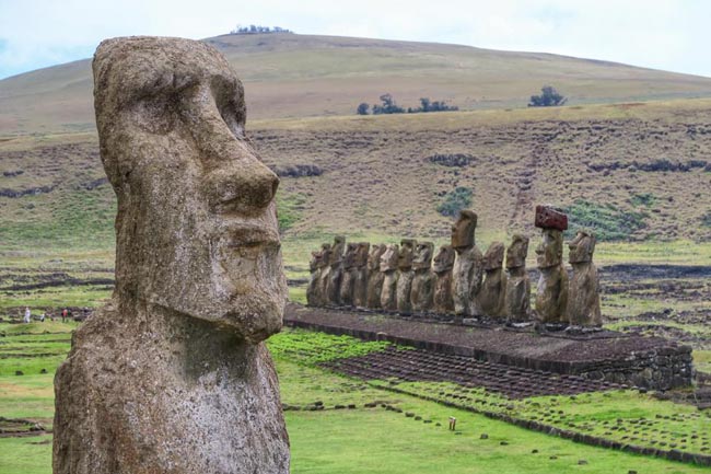 The Rapa Nui statues | Location: Easter Island,  Chile