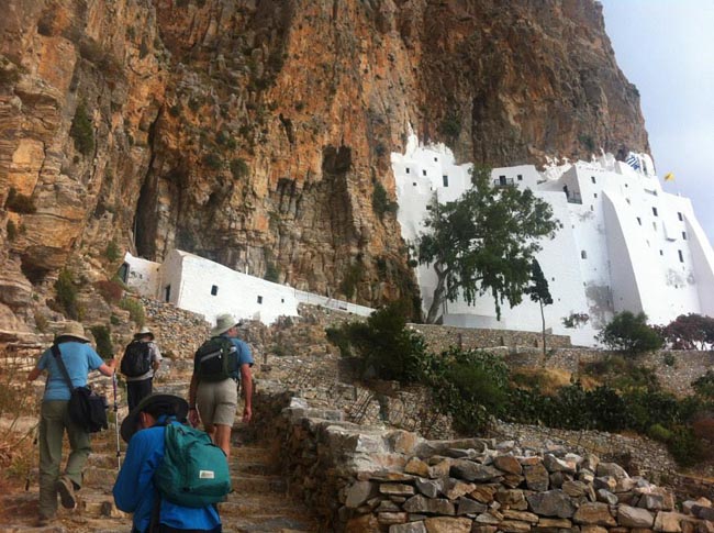 Hiking to the Hozoviotissa Monastery | Location: Amorgos,  Greece